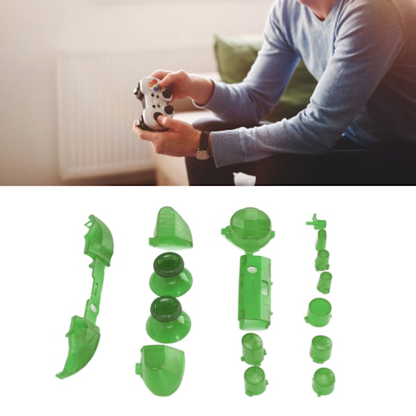 Full Buttons Mod Kits Trigger Full Trigger Modul Set för XBOX Series X för XBOX Series S Kontroller Transparent Grön