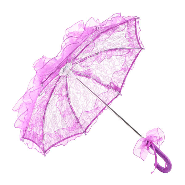 Brudspets bomull paraply för bröllopsfester Dans