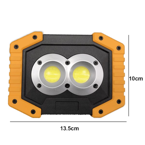 Arbetsljus Uppladdningsbar, bärbar LED-arbetslampa 1 paket, konstruktionsljus batteridriven, LED-nödljus för power i hemmet,