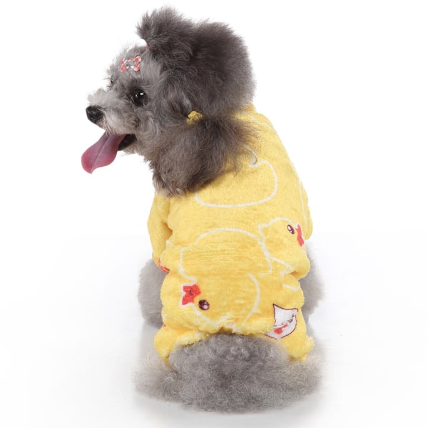 Hund firebenet efterårs pyjamas julepersonlig kæledyrsbeklædning