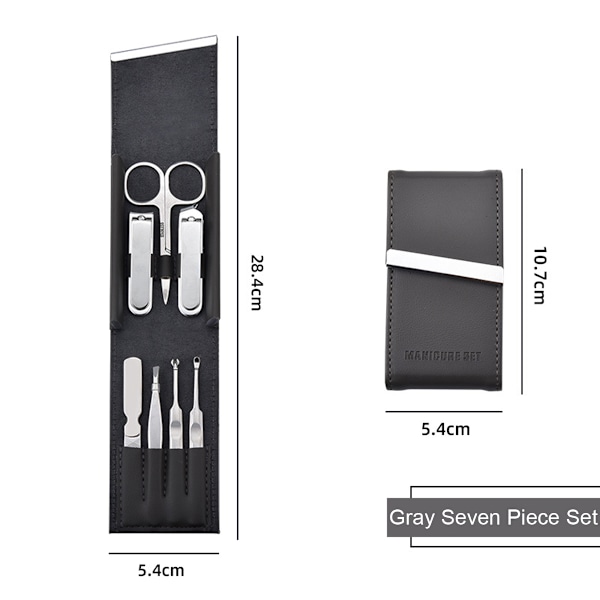 Manikyrset Personlig Vård Nagelklippare Kit Lyx Manikyr 8 I 1 Pedikyr Set Skötselset Present För Män Nagelsvård