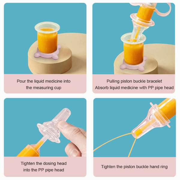 Flydende Madgiver Dispenser | Sutteflaske Integreret Medicin Dispenser
