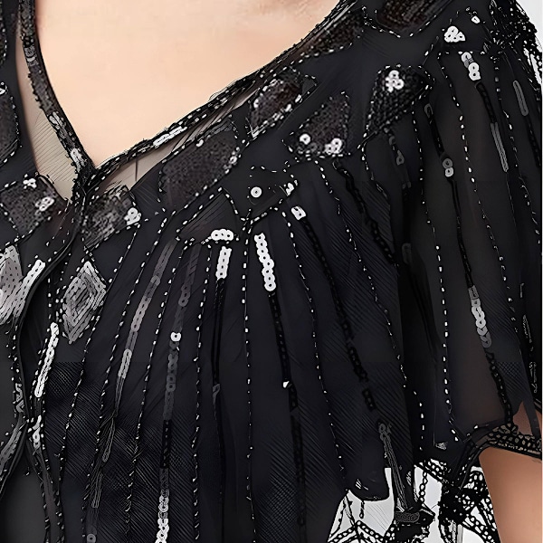 Kvindesjal i 1920'er Flapper-stil, Sequins og Perler Sjal og Wraps til Aftenskjole/Fester/Bryllup/Formelle Anledninger/Aften