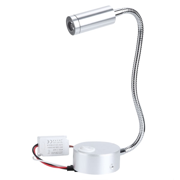 1W LED-maskinlampa i aluminium för väggkorridor, ingång AC85V-265V, utgång DC3V-12V