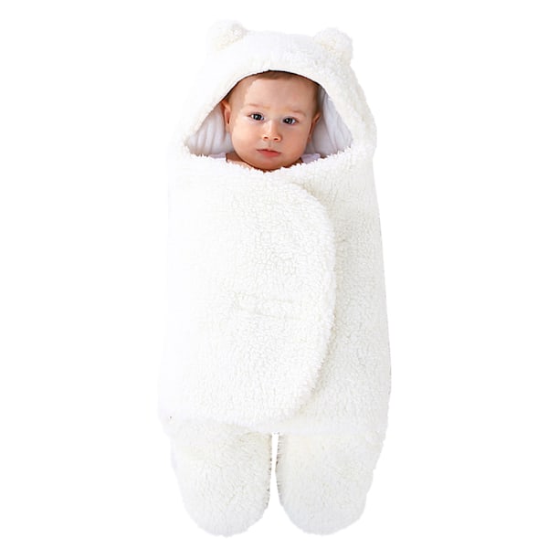 Søde Nyfødte Babytæpper Pludsede Swaddle Tæpper