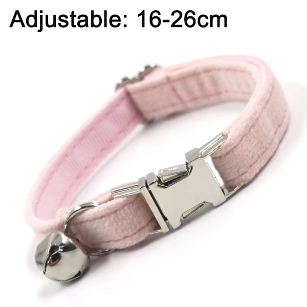 Fjärilshundhalsband, 7 klassiska enfärgade färger, mjukt bomullsjusterbart husdjurshalsband för små till medelstora hundar