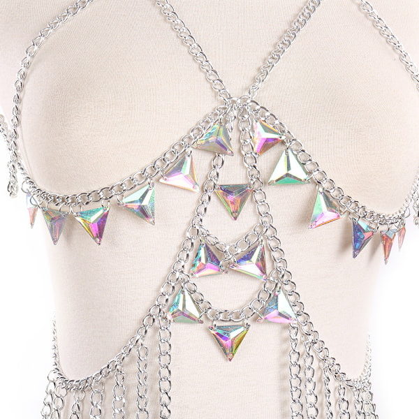 Rhinestone Bikini Kæde Sexy Sequins Kropskæder Sommer BH Krops Smykker til Kvinder og Piger