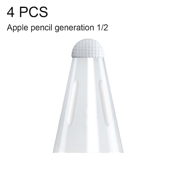 4 st spetsskydd, skrivskydd i fiber, ljudlöst, kompatibelt med Apple Pencil 1:a och 2:a generationen