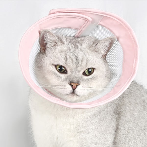 Mjuk kattkon krage för att stoppa slickning och repor sår, kattkon, justerbar krage efter operation