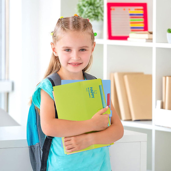 Utökad mapp med dragspelsmapporganisatör med stängning, dragspelsfil A4 pappersfil hem skola kontor