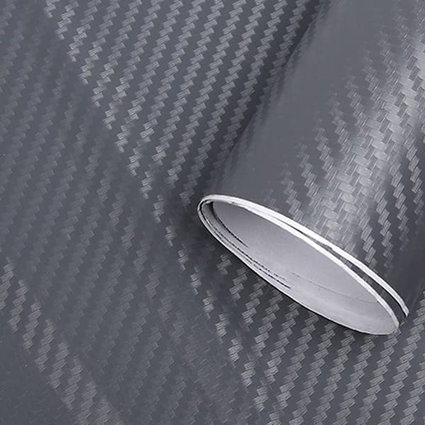 Carbon Fiber Patterned Foiling 3D Thickened Car Exterior Decorative Protective Foiling Roll Stickers Decal Dark Grey 1.52mx30cm_tfrf[TT]