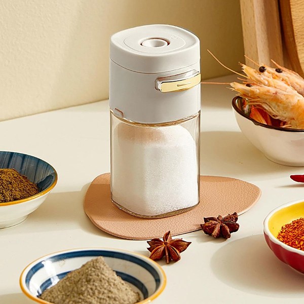 Kryddflaska, salt- och pepparskakare, glasmätande krydda, salt, chilipulver, spiskumminpulver, sockerdispenser, present från föräldrar, mamma, fru,