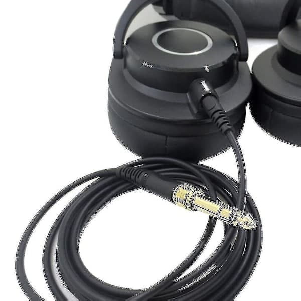 Erstatningskabel til Audio-Technica ATH-M50X M40X M60X M70X Hovedtelefoner 6.35mm