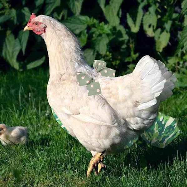 2 kpl Kananvaippoja, Lemmikkieläinten Vaippoja Kanalle, Ankka, Hanhi, Säädettävät Pestävät Uusiokäyttöiset Vaipat Siipikarjan Kanalle