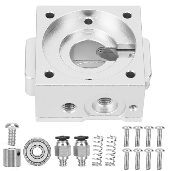 Helt Metall Extruder Kit Lång Kort Avstånd 3D-skrivartillbehör med 1 Påse Skruvar