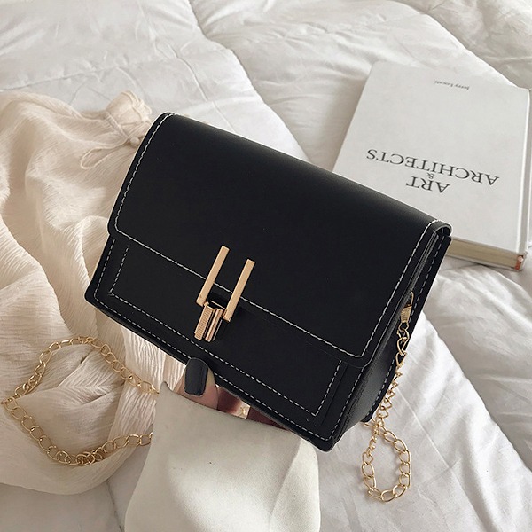 Färgblockerade Crossbody-väskor för Kvinnor Läder Cross Body Plånböcker Söta Designer Handväskor Axelväska