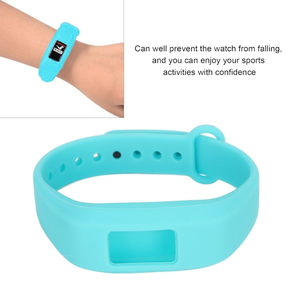 Silikonarmband för Garmin Vivofit3 Grön - Ersättningsarmband Justerbart Armband för Klocka