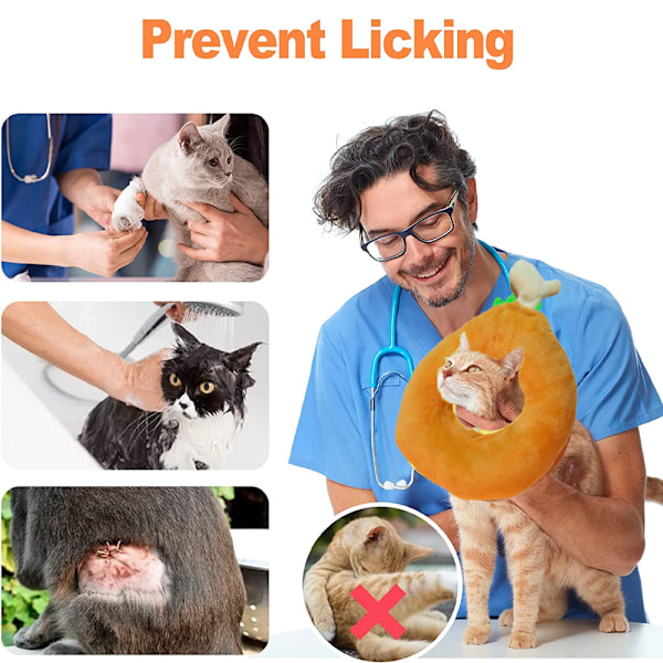 1 st kattkrage katt halsring kycklingbenring katt husdjur huvudskydd anti-slickande, postoperativ reparation anti-slickande