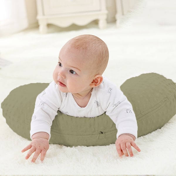 Ammepudebetræk og amme- og flaskefodringsplacering, babysupport, mavetid