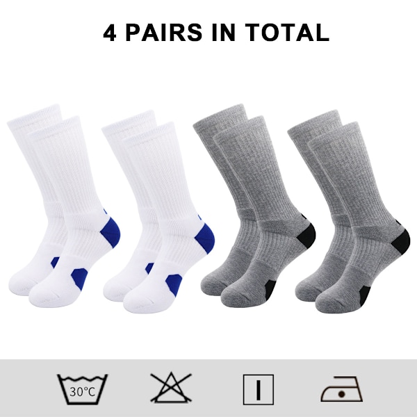 Pojksockor Basketboll Fotboll Vandring Skidåkning Sport Utomhussporter Tjocka Vaden Hög Crew Sockor