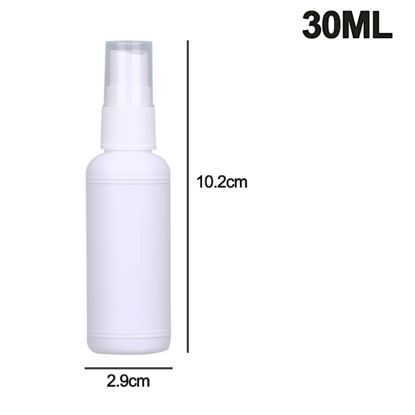 Sprayflaska, transparent luftdimma plast mini reseflaska set, liten påfyllningsbar vätskebehållare