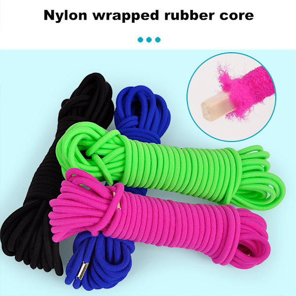 2 stycken hopprep elastiska rep, barnens fitnessspel för utomhusövning