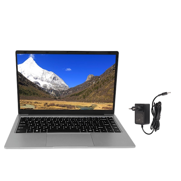 14,1 tums FHD Laptop Ultra Slim 8GB DDR4 RAM för Intel Celeron J4105 Processor Laptop PC för Windows 10 11 100‑240V 256GB EU-kontakt