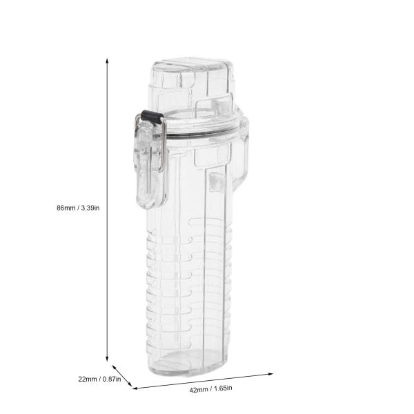 2st tändare case Vattentät lättare förvaringsbehållare plast