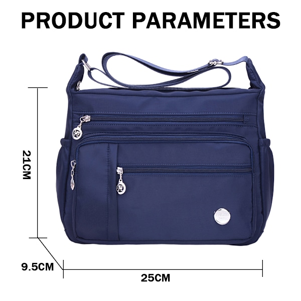 Crossbody-väskor för kvinnor Trendig axelremsväska Crossbody-väska för kvinnor Vattentät Lätt Casual Axelhandväska Plånbok Ryggsäck
