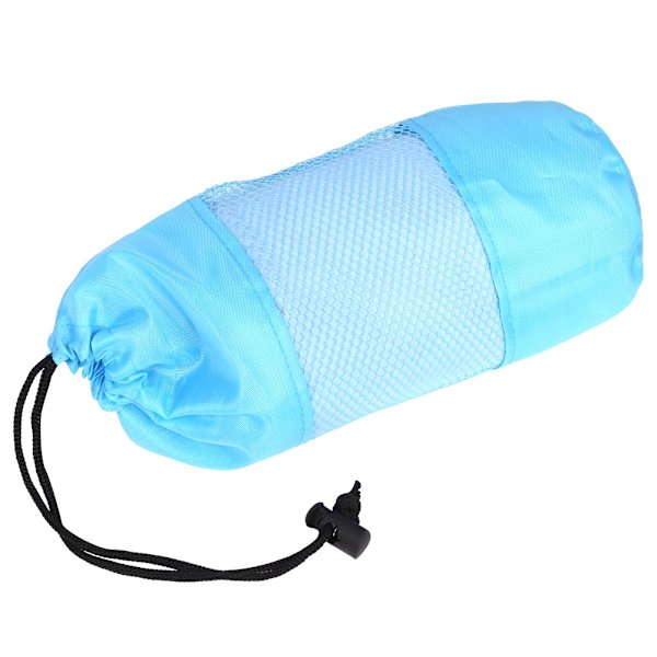 80x130cm Sports Håndklæde Mikrofiber Fitness Håndklæder Svømning Rejse Essentials Med Bærepose Lyseblå