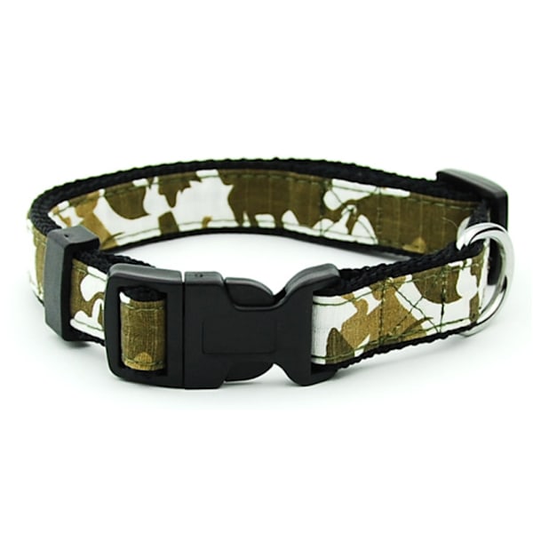 Nylon camouflage halsbånd til mellemstore og store hunde