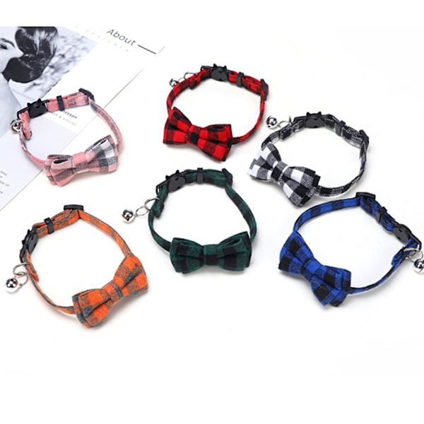Halsband för hundar, husdjurshalsband med justerbar hundfluga, husdjurshalsband för pojkar och flickor