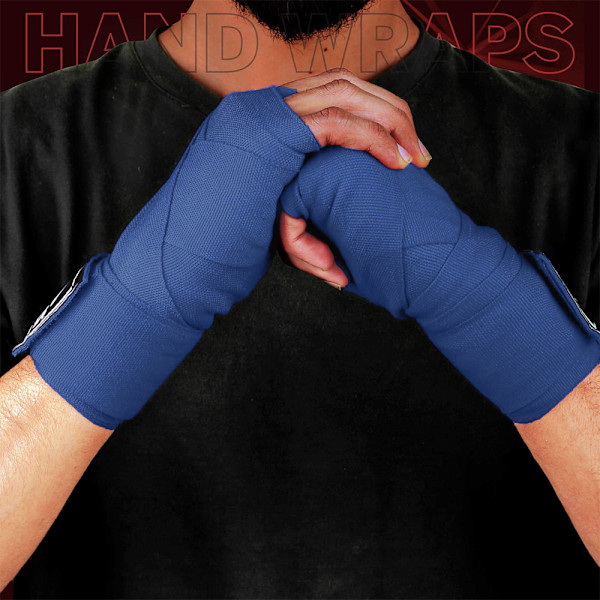 1 Par Professionelle Håndbind Semi Elastiske Håndbind med Tommeløkke til Bokse, MMA, Muay Thai og Andre Kampsportsgrene