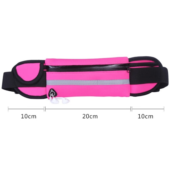 Løbepose til Kvinder og Mænd, Pengebælte og Løbefanny Pack, Vandreture, Penge, Nøgler, Justerbar