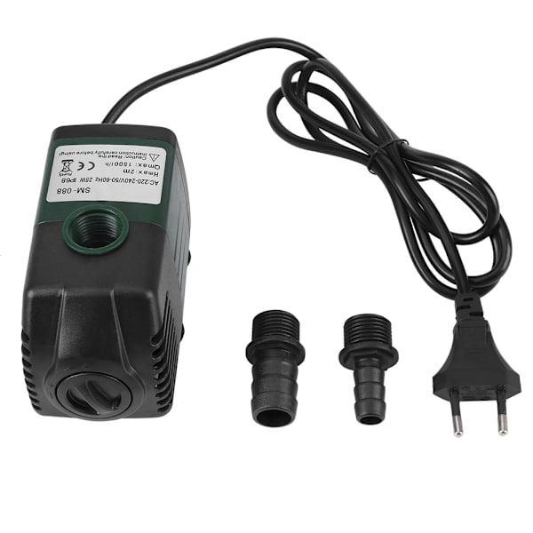 1500l H Ultraljudsvattenpump för Fiskedamm Akvarium Tank Fontän EU (220V-240V)