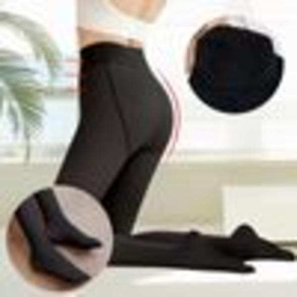 Termotights för kvinnor, termoleggings med fleecefoder, svarta fleecetights