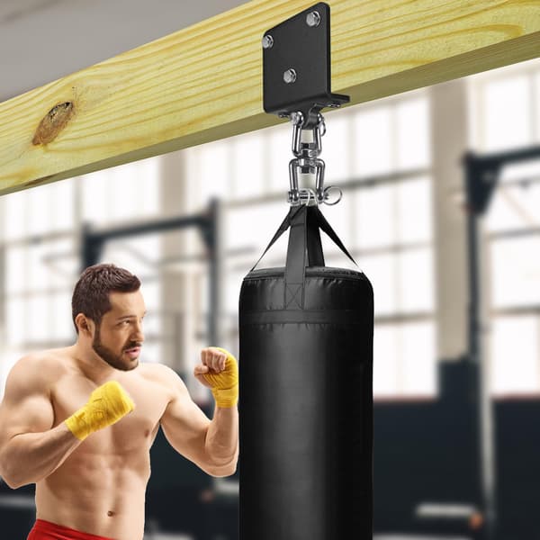 Heavy Bag Hanger for Punching Bag, Beam Mounting Hardware, 360° Rotation, Ceiling Mount for Punching Bag, I-Beam