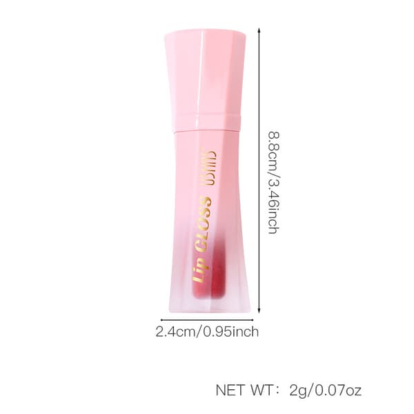 Perlemorskimrende lipgloss, vanntett, smittefri, langvarig leppestift UC158