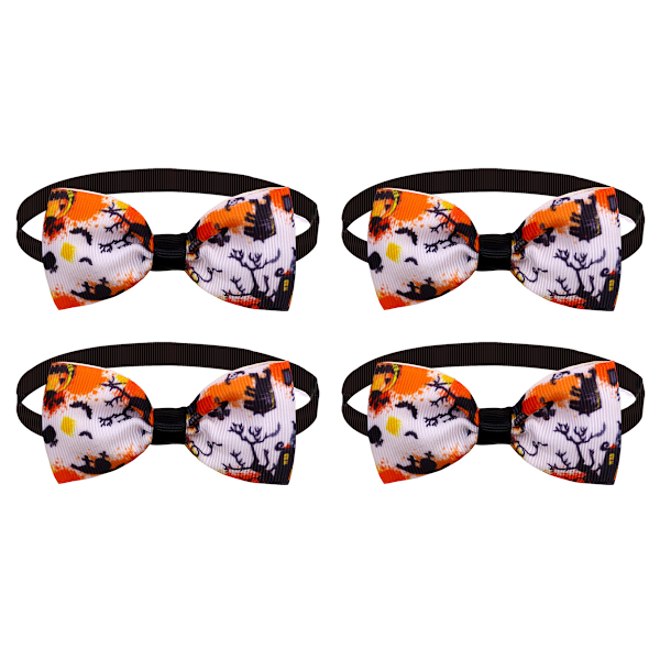 4 st Halloween husdjursprodukter Halloween fluga krage hund katt fluga dekoration