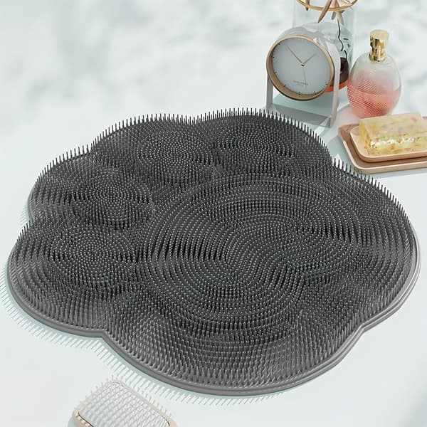Foot and Back Scrubber for Shower - Wall Mounted_TF_TF Grey[TT] Grå 30x30cm