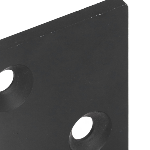 5 st Aluminiumprofiler Slutlock 8080 Dubbla Spårändar för 3D-skrivare CNC-fräs Svart