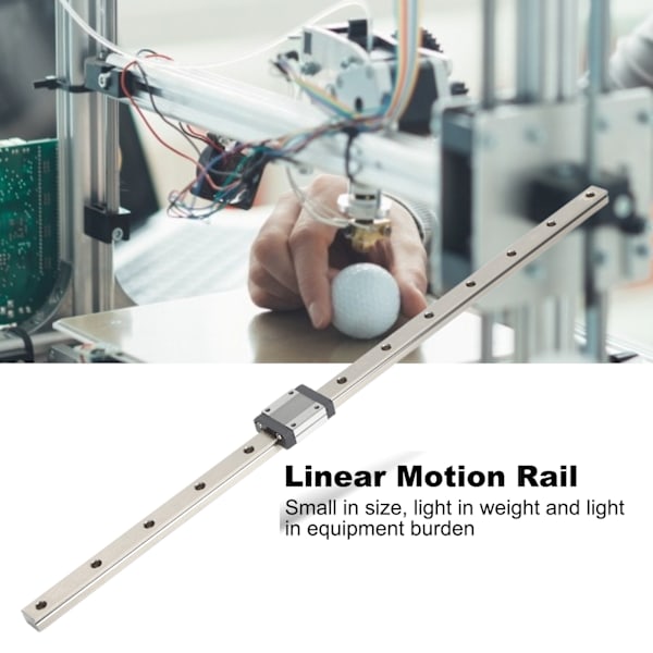 MGN15C Lineær Skinneføring Leje Stål Lineær Glidebane til 3D Printere CNC Maskine 500mm