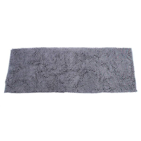 Chenille Halkskyddande Vattenabsorberande Halkskyddande Matta Badrum Vardagsrum (Mörkgrå)