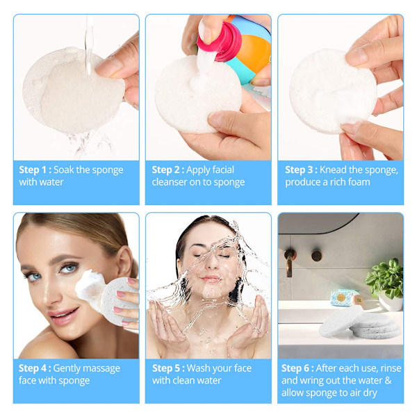 Rensende Ansigts Scrubber Puder til Makeupfjernelse Esthetician Rejse