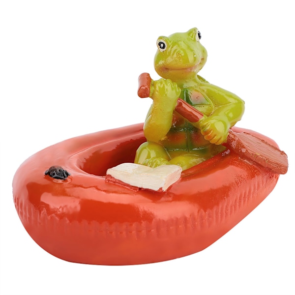Sköldpaddsmodell i Resin, Dekoration för Fontän, Damm, Vattenträdgård (Orange Flotte)