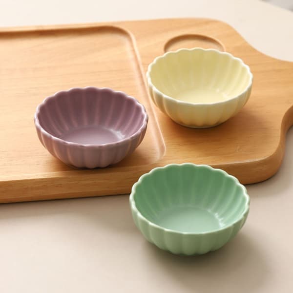 Ceramic Sauce Bowl, Mini Side Dish, Spice Bowl/Sushi Sauce Dipping Bowl, Snack Serving Bowl, Ceramic Small Plate Set