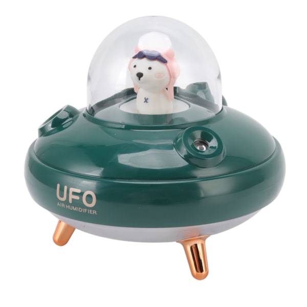 400ml UFO-formad luftfuktare Dubbelmunstycke USB Nattljus Cool