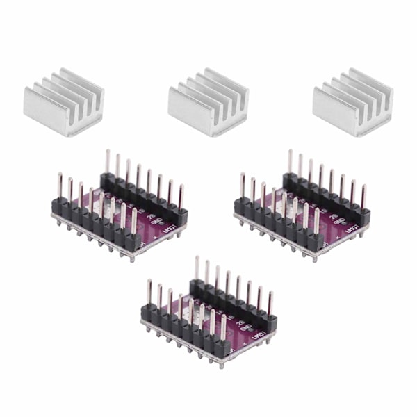 3 st Stegmotor-drivrutiner 4-lagers PCB 3D-skrivartillbehör DRV8825 för StepStick