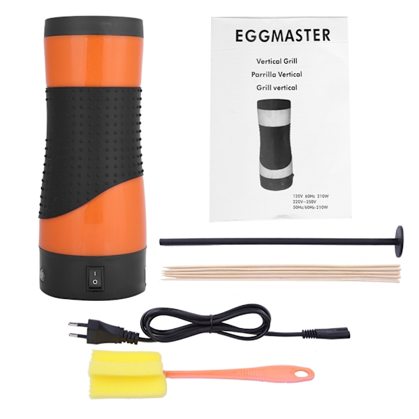 Multifunksjonell Elektrisk Eggkoker Rull Eggkoker Eggkoker (EU-kontakt) Oransje