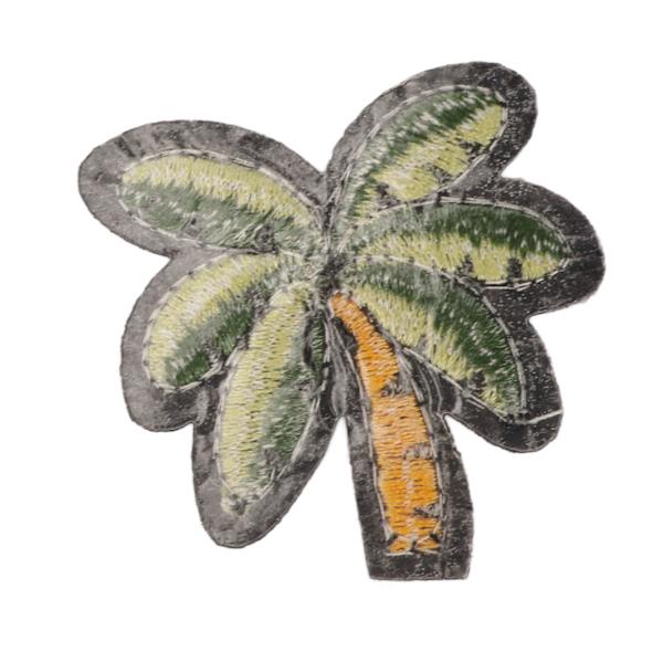 30 st. Broderade Kokosnötträdsplaster Söt Form Polyesterfiber Tropiskt Palmträdsplaster för DIY